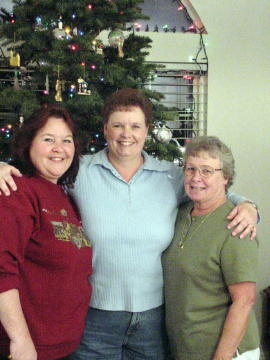 Sherry with sister Patti and Mom Donna