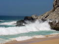 Pacific waves crash below Pedregal