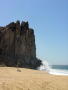 The rocks thet separate Solmar Beach and Lover's beach