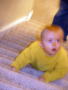 Issac Schmidt tries climbing