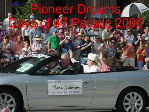 President Monsen leads Parade dignataries in 2006